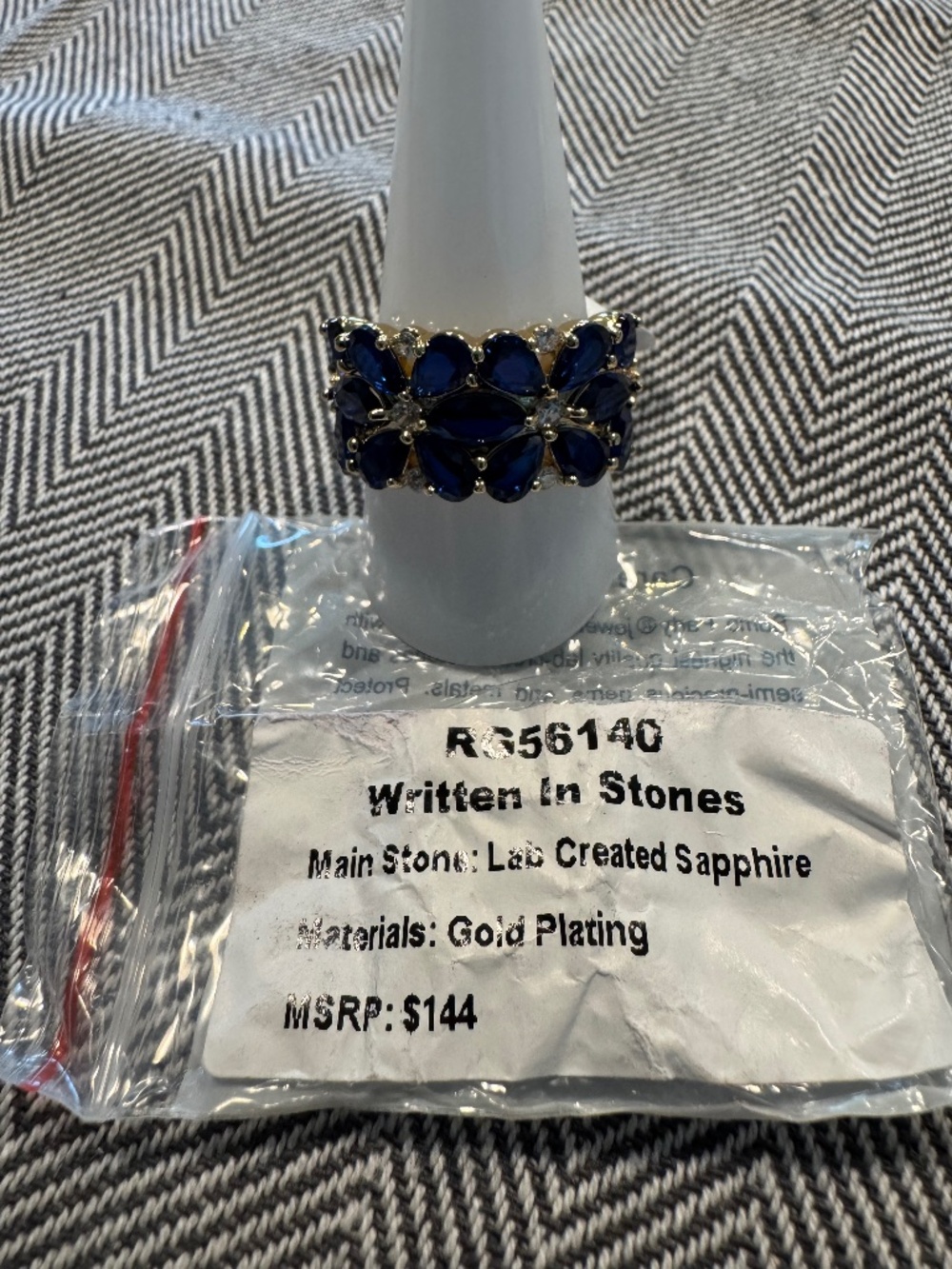 Written In Stones - Birthday/Original Ring by BP - Size 10. -  RG56140